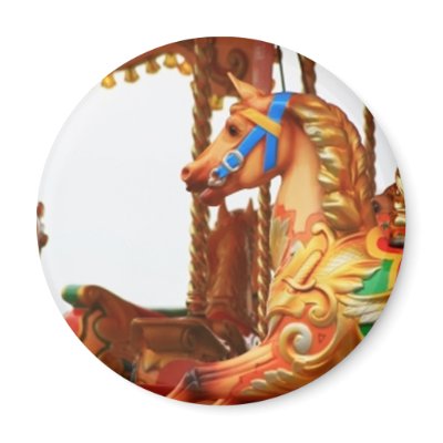 Carousel Horse Magnets by VectorGraphics