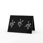 Carousel Horse Triad of Bones Greeting Card