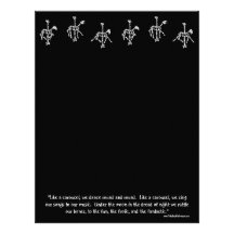 Carousel Horse Triad of Bones Customized Letterhead