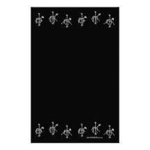 Carousel Horse Triad of Bones Personalized Stationery