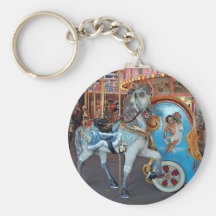 Carousel Horse with Cherub! Keychains