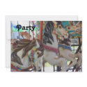 Carousel Horses Birthday Party Invitation