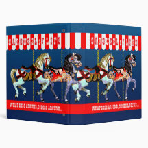 CAROUSEL OF LIFE VINYL BINDERS