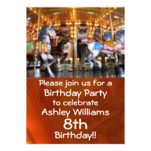 Carousel Party Invitation