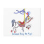 Carousel Pony At Play! Postcard