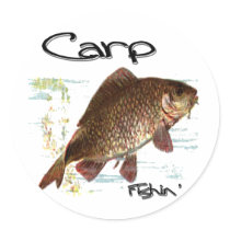 Carp Fishin' Sticker