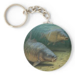 Carp Fishing Two Carp keychains