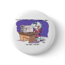 Carp Tunnel Syndrome Funny Cartoon Gifts & Tees Pins