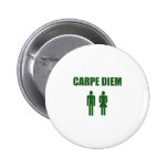 Carpe Diem (garçon et fille verts des textes) Badges Avec Agrafe