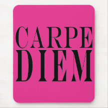 Carpe Diem Seize the Day Latin Quote Happiness Mouse Pads