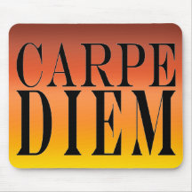 Carpe Diem Seize the Day Latin Quote Happiness Mouse Pads