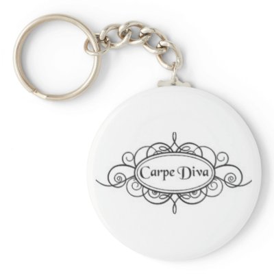 Carpe Diva Logo Keychains by lrogers1