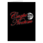 Carpe Noctem sieze the night Sexy Goth girl an guy Greeting Card