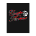 Carpe Noctem sieze the night Sexy Goth girl an guy Postcard