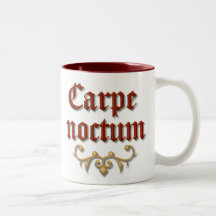 Carpe noctum .. make use of the night mugs