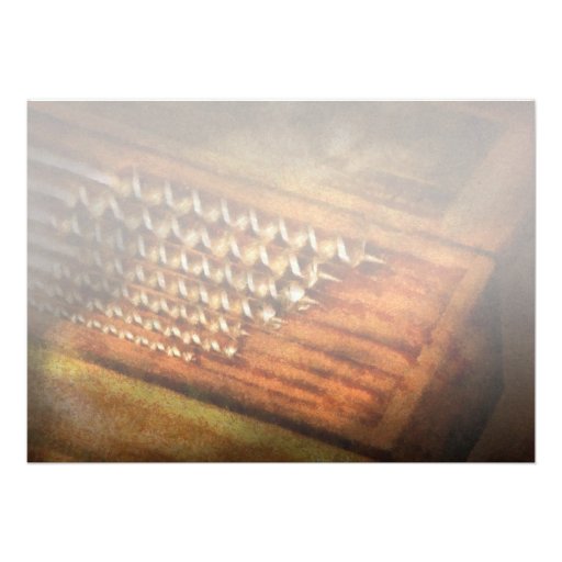 Carpenter - Auger bits Personalized Invitation