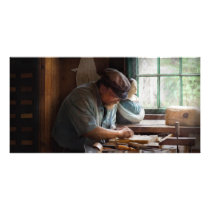 Carpenter - Carving the Figurehead Photo Card
