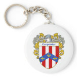 Carpenter Coat of Arms/Family Crest (Mantled) Keychain