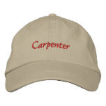 Carpenter Embroidered Baseball Cap Hat