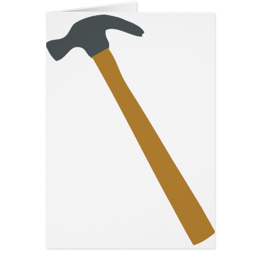 carpenter hammer greeting card