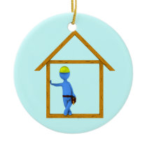 Carpenter Christmas Tree Ornament