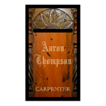 Carpenter Woodwork Business Card