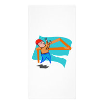 Carpenter Working Photo Card