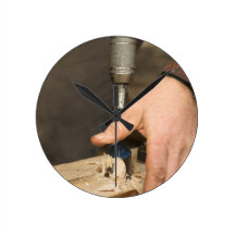 Carpenters Workshop Wall Clock