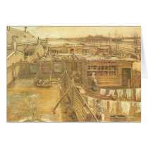 Carpenter's Yard and Laundry by Vincent van Gogh