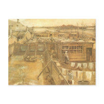 Carpenter's Yard and Laundry by Vincent van Gogh