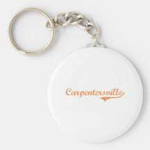Carpentersville Illinois Classic Design Key Chains