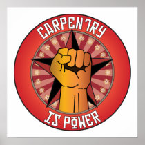 Carpentry Is Power Posters