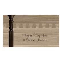 Carpentry or cabinet making business card