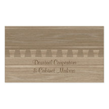 Carpentry or cabinet making business card