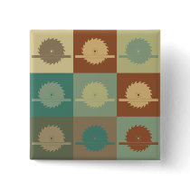 Carpentry Pop Art Pin