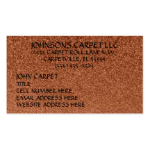 Carpet Installation Company Business Card