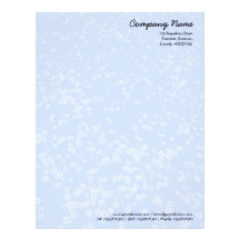 Carpet of Daisies - Blue Customized Letterhead