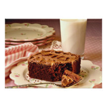 Carré de gâteau de chocolat bristol personnalisé
