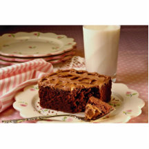 Carré de gâteau de chocolat photos en relief