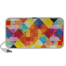 Carrés colorés abstraits haut-parleur portable