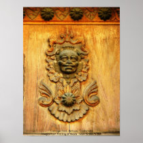 Carriage door, Antigua, Guatemala Poster