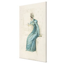 Carriage dress, fashion plate from Ackermann's Rep canvas prints