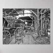 CARRIAGE, SLEIGH & WAGON SHOP POSTER