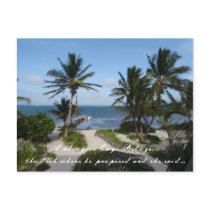 Carribean Ocean View in Belize Save the Date Post Cards