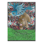 Carried Away Mosaic Greeting Cards