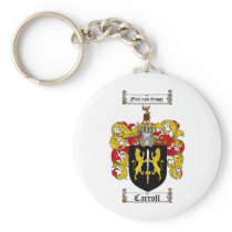 CARROLL FAMILY CREST -  CARROLL COAT OF ARMS KEYCHAIN