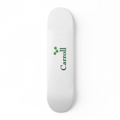 Carroll Irish Family Skateboard by irish_names
