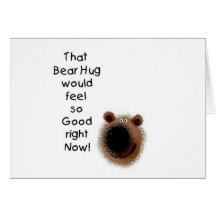 Carroll Teddy Bear Card