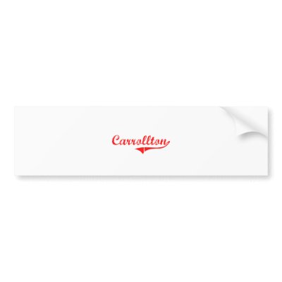 Carrollton Georgia Classic Design Bumper Stickers by cityshirt