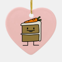 Carrot Cake Christmas Ornaments